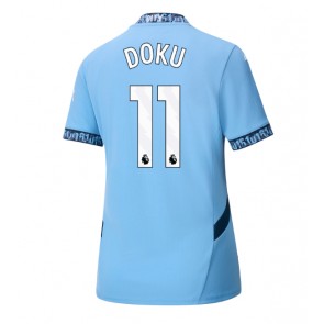 Manchester City Jeremy Doku #11 Domaci Dres za Ženska 2024-25 Kratak Rukavima